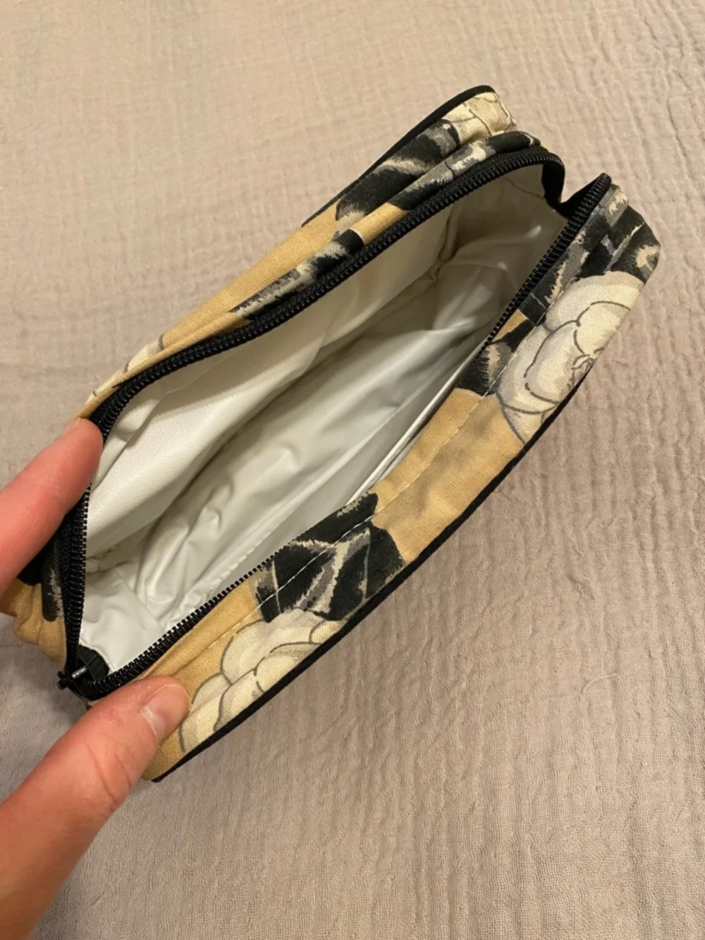 Chanel Vintage cosmetic bag .